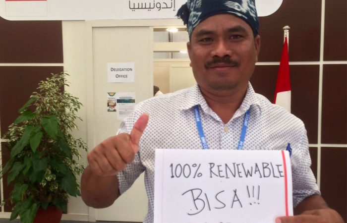 Important Message from Sumba to the World at COP 22