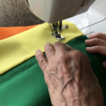sewing LGBTI flag