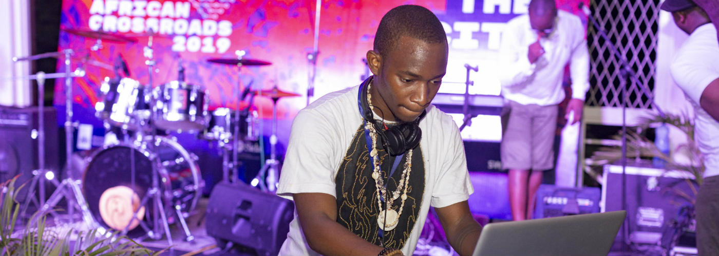 DJ performing at African Crossroads in Kenya
