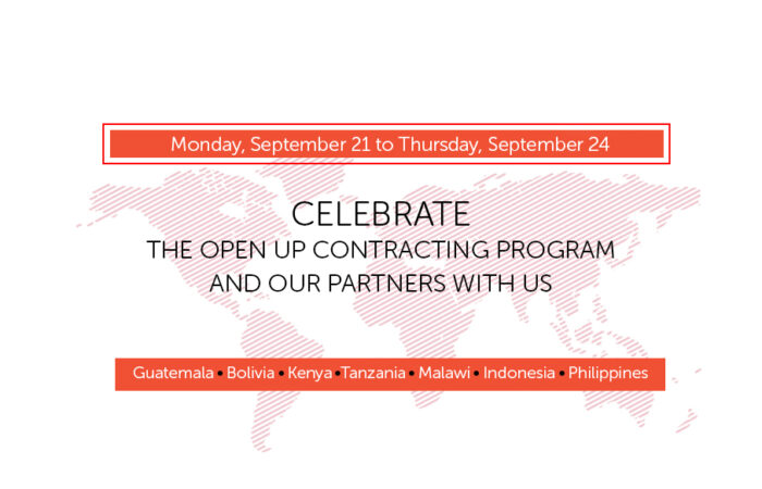 Celebrate the Open Up Contracting Program and our partners with us
