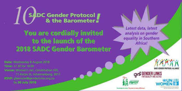 10th SADC Gender Barometer launches in Johannesburg