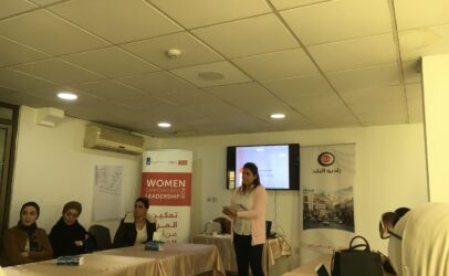 Training to increase women leaders’ participation in media outlets in Jordan