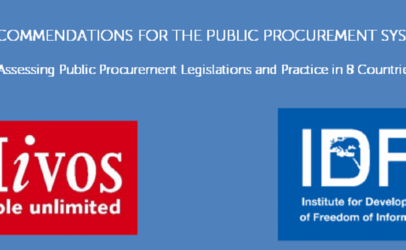 8 Country reports published with recommendations for the public procurement system