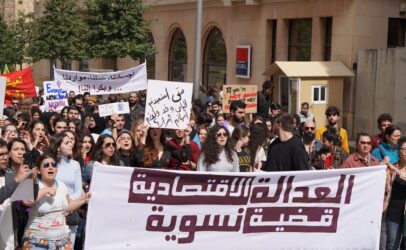 Hundreds march for women’s rights in Lebanon