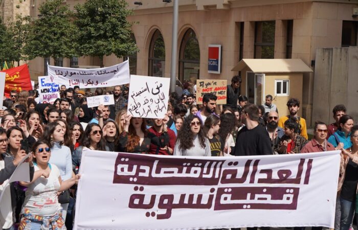 Hundreds march for women’s rights in Lebanon