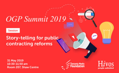 Hivos East Africa and partners at the Open Government Summit 2019