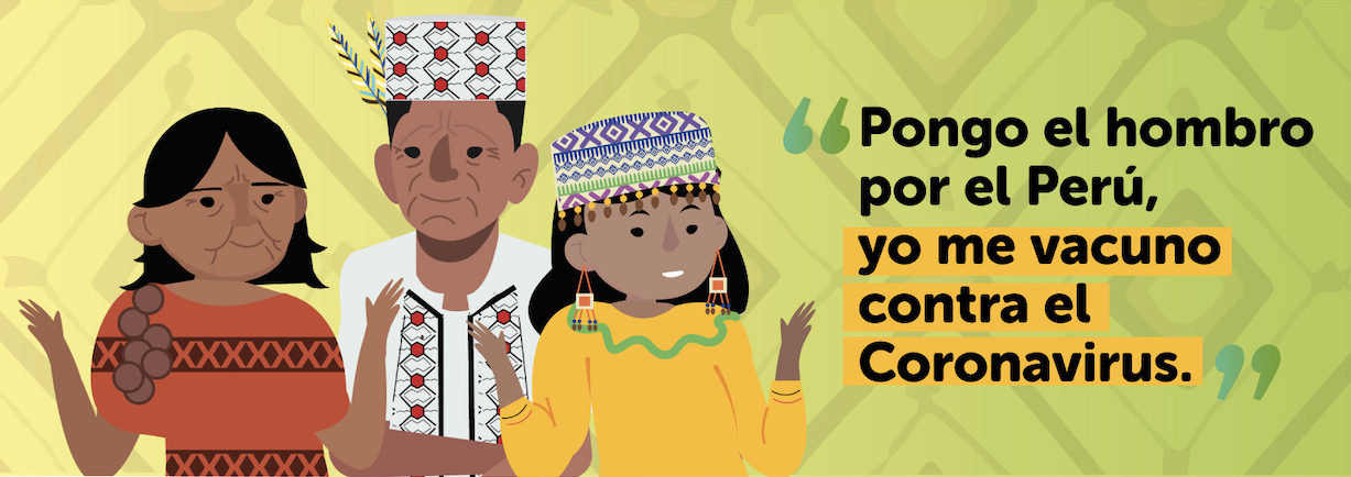 Lonas culturalmente adaptadas sobre Vacunación COVID-19 (Perú)
