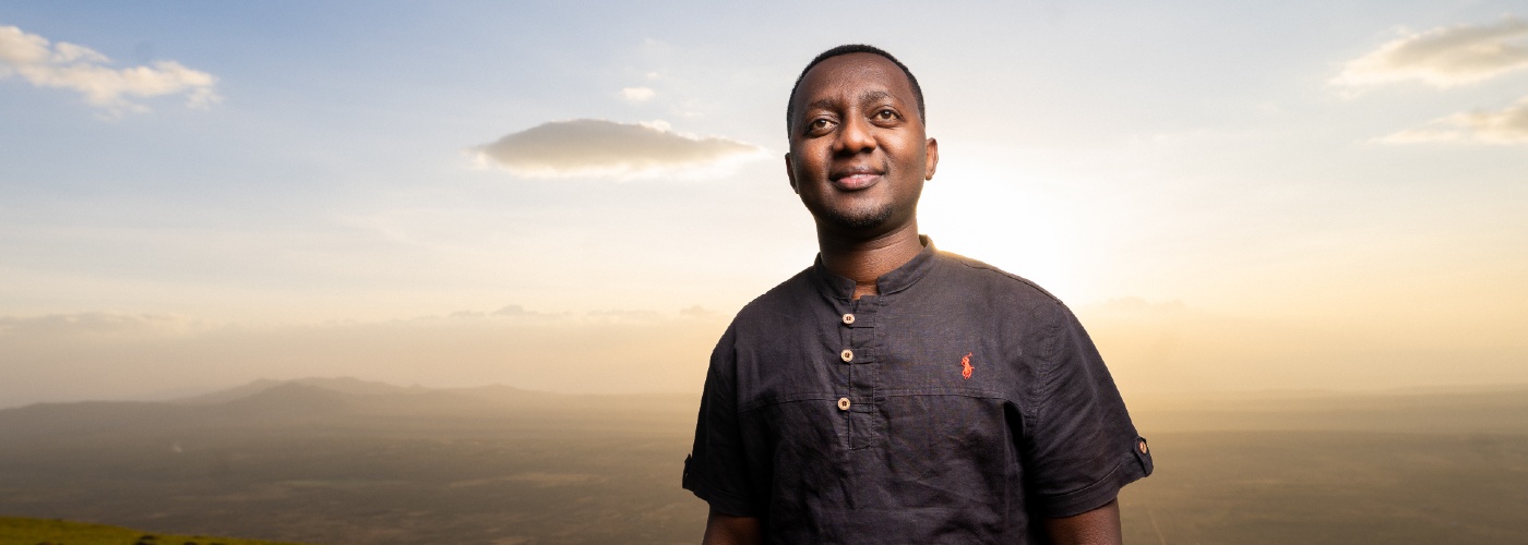Julius Mbatia is a young Kenyan climate activist