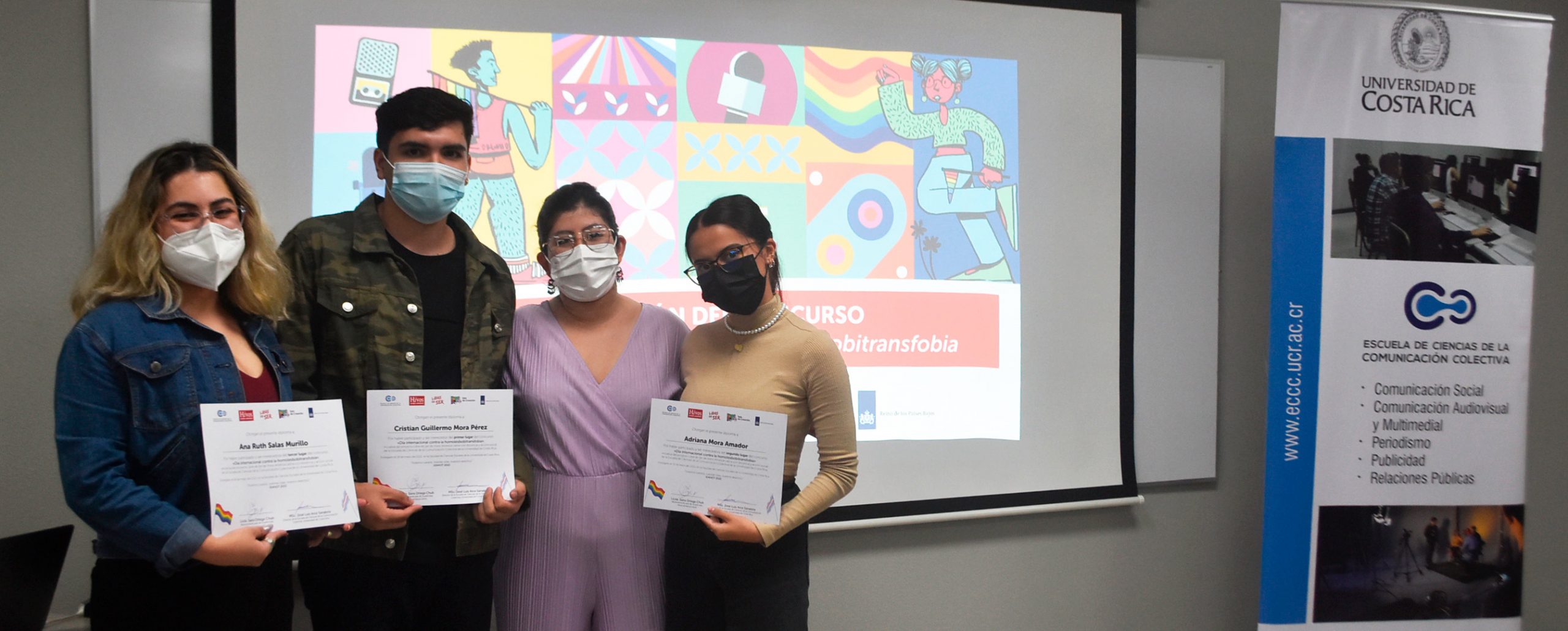 Premiación del concurso «Día internacional contra la homolesbobitransfobia»