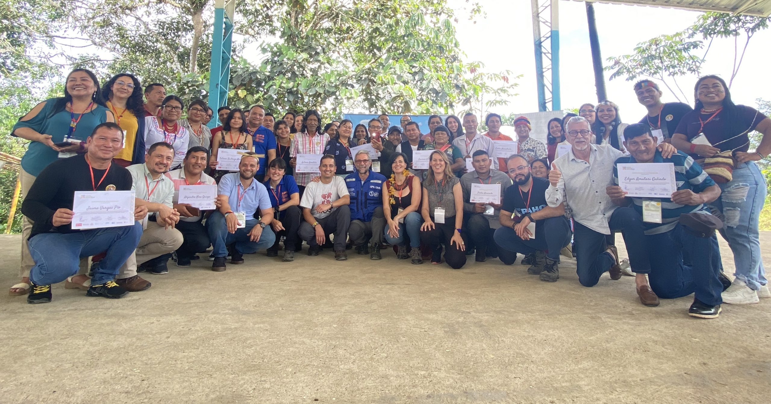 Agentes comunitarios de salud indígena de la Cuenca Amazónica se reúnen en Ecuador