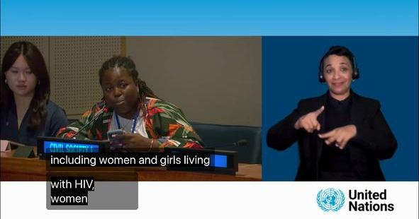 Funom addresses the UN Commission on the Status of Women