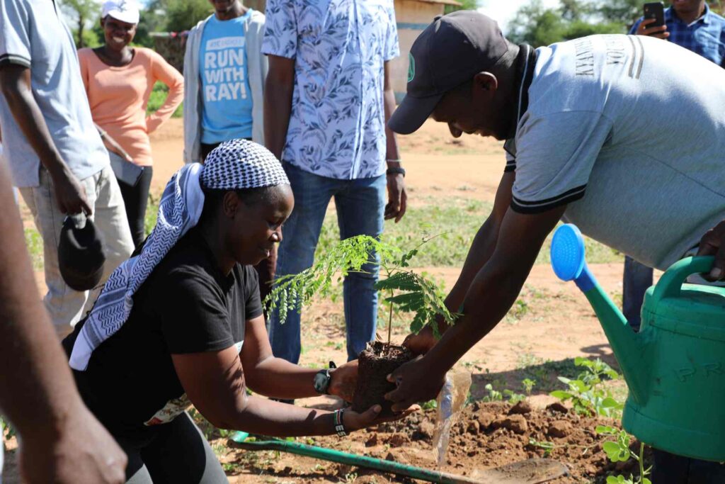 Ndinda visits climate action project in Kenya 