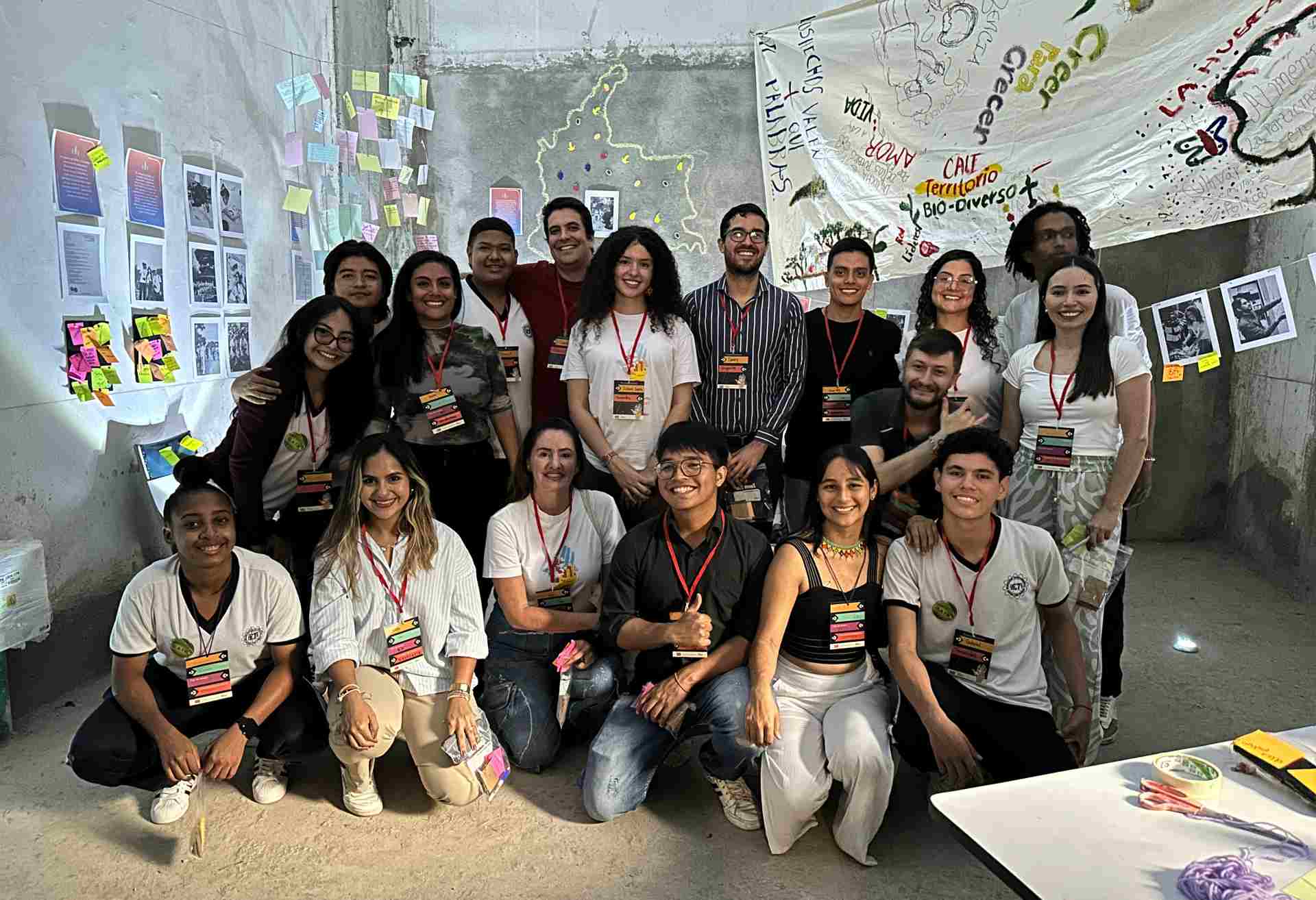 Youth group in Colombia