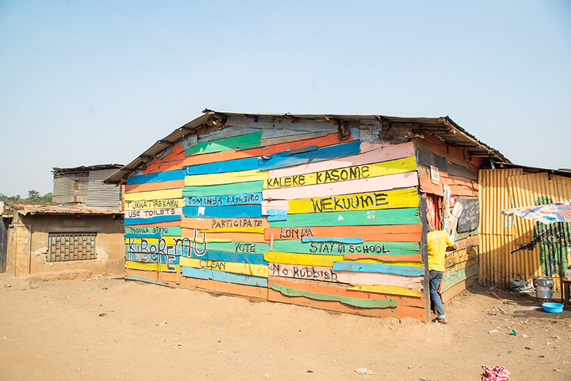 Data art in Kampala 